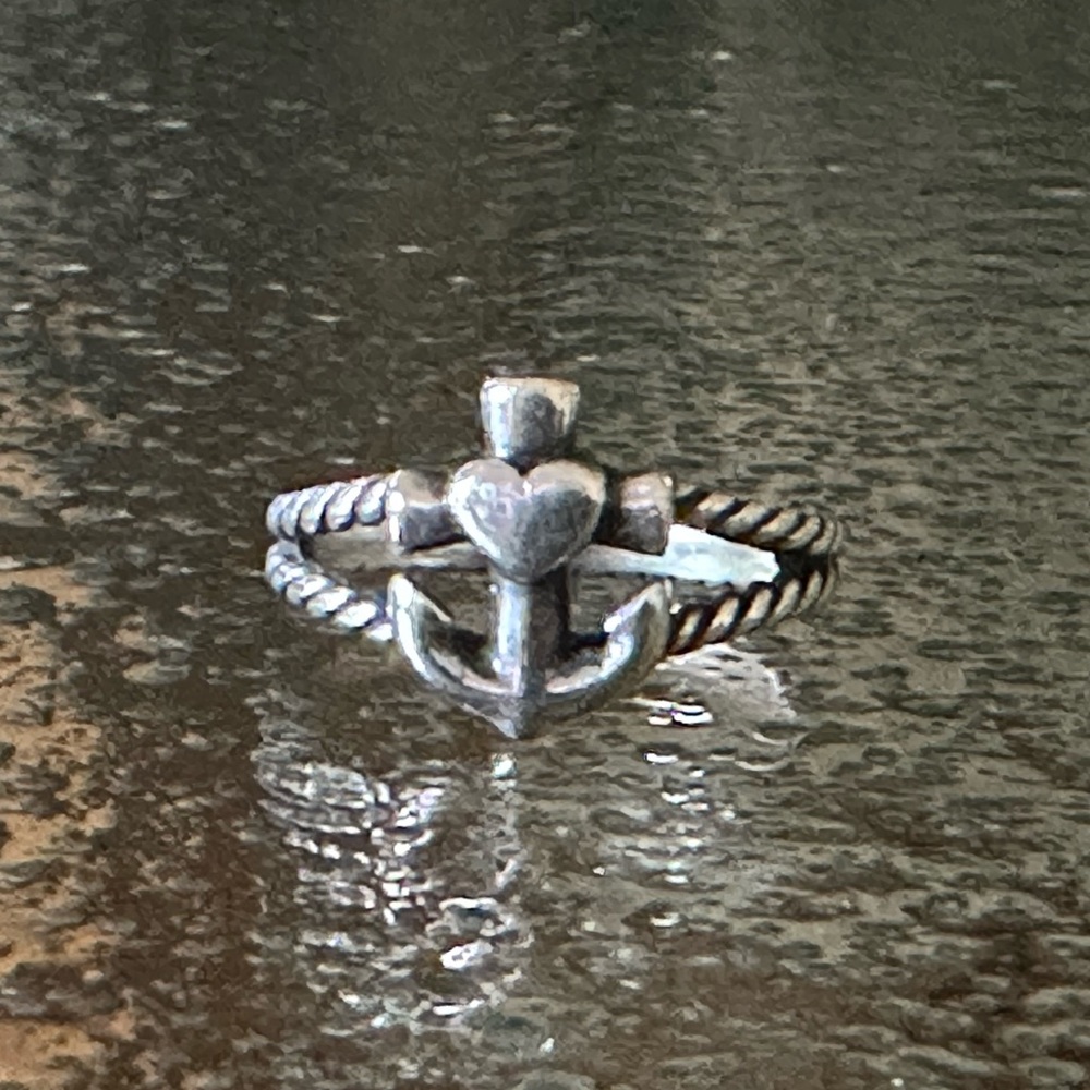 James Avery Anchor Heart Ring